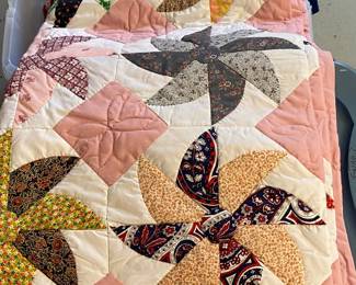 Several Vintage Quilts