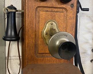 Oak Kellogg's Wall Telephone 