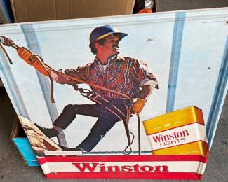 Metal Winston Cigarette Sign