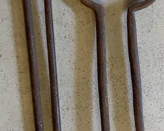 Antique Fireplace Tongs