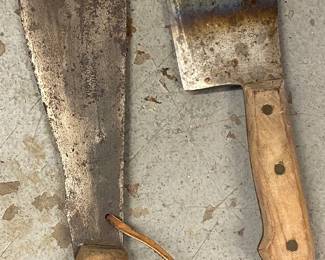 Meat Cleaver and Bush Axe