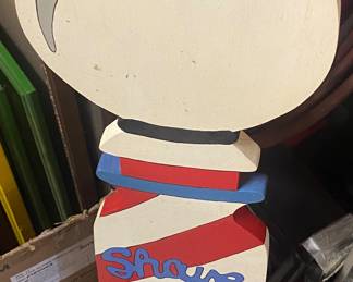 Wooden Shave/Haircut Sign