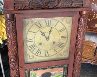 Federal Column Shelf Clock with Paper Label