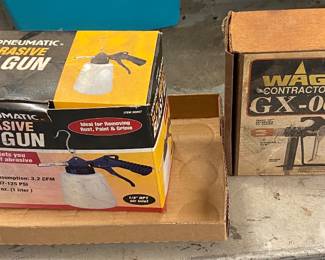 Wagner Sprayer and Central Pneumatic Blast Gun