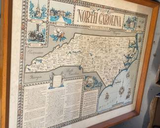 North Carolina Framed Map