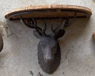 Figural Deer Head Shelf