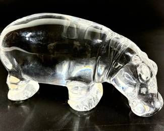 Lot 404 Baccarat Hippopatamus