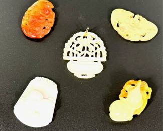 Lot 91 Hard Stone Pendants