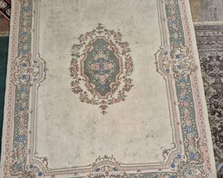 Lot 446 Handwoven Aubusson design room rug