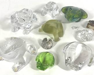 Lot 194 Collection of Crystal Frogs