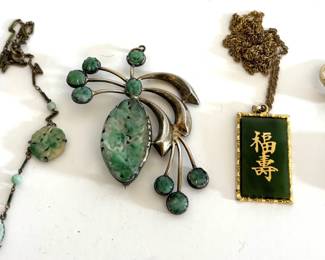 Lot 38 Jade Jewelry