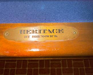 Asking:  $1,980.    1972 HERITAGE BY BRUNSWICK 3 slate pool table in excellent condition.  Comes with all accessaries. 