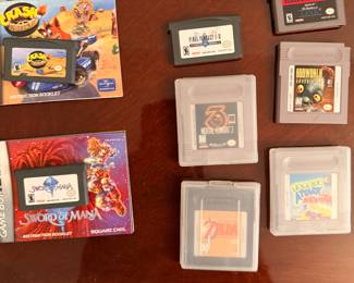 Sword of Mana, Final Fantasy - Dawn of Souls, Mortal Combat 3, Oddworld Adventures, Zelda DX, Zelda II The adventures of Link, Tetris Attack