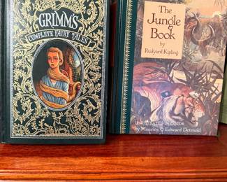 Vintage Children's Books - Grimms Complete Fairy Tales and The Jungle Book