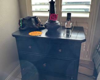 Side Table and Lamps