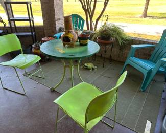 Metal Table and Chairs for outside