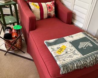 Lounge Chair - Throw - Pillows - Sewing Stand