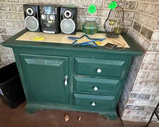 Wood Cabinet - Stereo - Decor Items