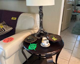 Custom Side Table and Lamp