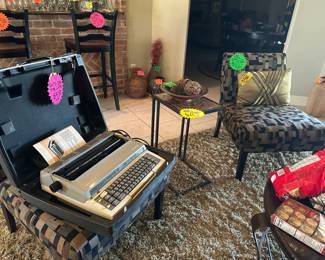 Matching Side Table and Type Writer