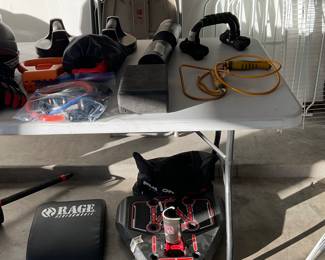 Great selection of work out equipment