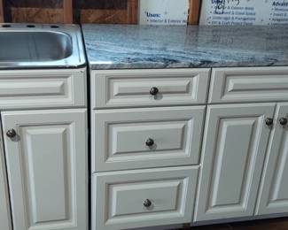 BRAND NEW Small Kitchen Set Up w new SS Sink and Granite Counter $600