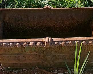 Antique Cast Iron Planter $100