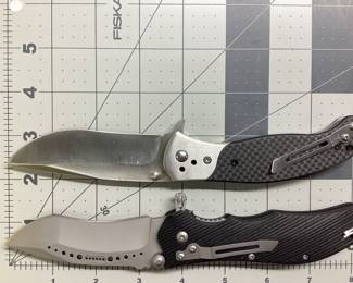 2 MEYERCO DDR KNIVES LOT DARREL RALPH DESIGN MAXX-Q AND ONEEDC FLIPPER FOLDING KNIFE