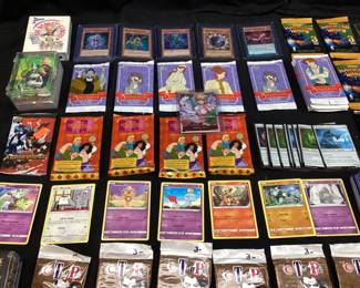 ASSORTED TRADING CARDS, POKÃMON, DISNEY HUNCH BACK OF NOTER DAME, THE CUT-UPS PROJECT, HAUNTED HOOPS, ANASTASIA