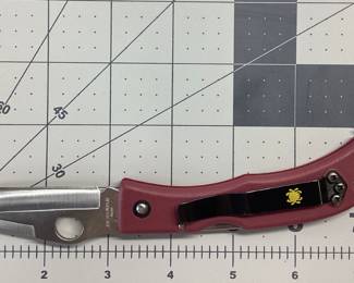 RARE SPYDERCO HORN KNIFE THIS DISCONTINUED JESS HORN ZDP-189 SPYDERCO KNIFE IS IN NEW CONDITION WITHOUT BOX