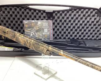 BROWNING A5 SWEET SIXTEEN 16 GAUGE SHOTGUN, MOSSYOAK CAMO, 27in BARREL, NEW IN BOX WITH HARD CASE