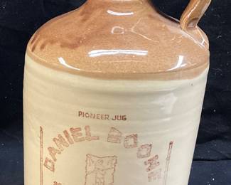 VTG. DANIEL BOONE PIONEER JUG KENTUCKY STRAIGHT BOURBON, BOTTLE ONLY