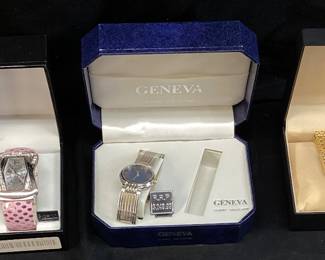 (5) ASSORTED WATCHES, GENEVA, MARCO MAX, PERSIO & & PURITAN
