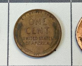 1909 VDB AND 2 MINT ERROR PENNIES 1909 VDB LINCOLN AND TWO MINT ERROR LINCOLN PENNIES