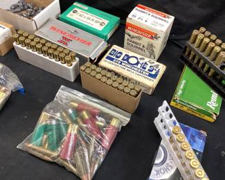 ASSORTED AMMO, 30-30, 7.62mm, 12 GAUGE, .22cal, 357 WINCHESTER, 20 GAUGE