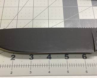 ONTARIO 8604 RAT-T ONTARIO KNIFE COMPANY RAT-7 WITH 7 INCH CARBON STEEL BLADE GREEN MICARTA HANDLE AND SHEATH