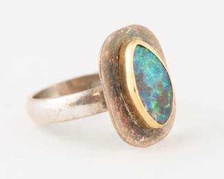 Sterling 22k gold designer ring