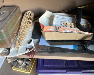 Model airplanes and parts