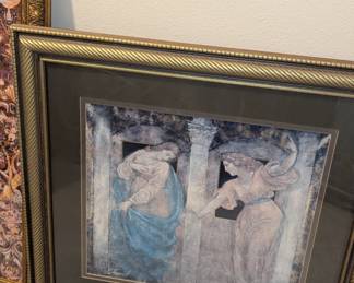 Assorted paintings, framed and in excellent condition, ready to hang. Many are signed and/or limited edition prints. Unique landscapes, portraits, still art, and abstract images. Ornate and simple frames, some textured, some include glass covering.