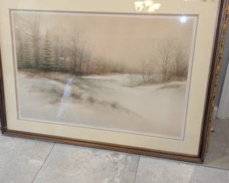 Assorted paintings, framed and in excellent condition, ready to hang. Many are signed and/or limited edition prints. Unique landscapes, portraits, still art, and abstract images. Ornate and simple frames, some textured, some include glass covering.
