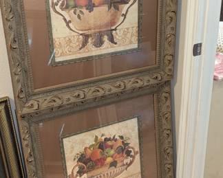 Assorted paintings, framed and in excellent condition, ready to hang. Many are signed and/or limited edition prints. Unique landscapes, portraits, still art, and abstract images. Ornate and simple frames, some textured, some include glass covering.