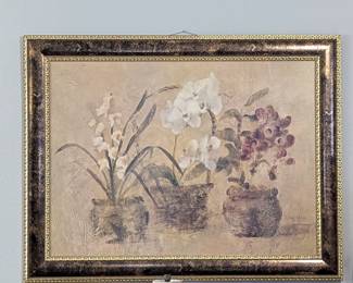 Assorted paintings, framed and in excellent condition, ready to hang. Many are signed and/or limited edition prints. Unique landscapes, portraits, still art, and abstract images. Ornate and simple frames, some textured, some include glass covering.