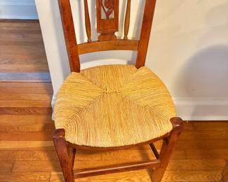 Set of 5 Vintage Rush Chairs