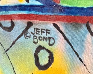 Hand Painted Abstract and Expressionistic Original Art T-Shirt by Jeff Bond