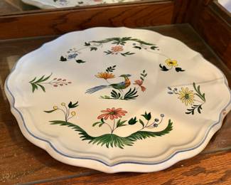 Gien Oiseaux de Paradis Plate