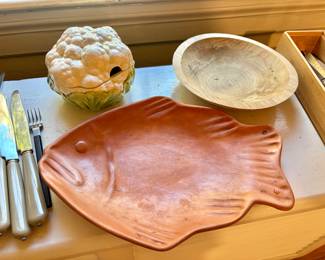 Terracotta Fish Plate