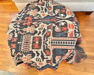 Sumba Ikat Indonesia Hand Woven Mythical Creatures Figures Large Textile