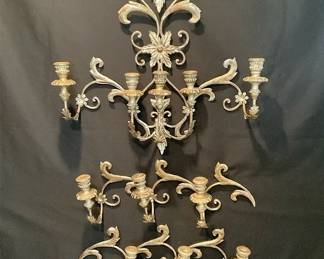 Italian Tole Candle Wall Sconce
