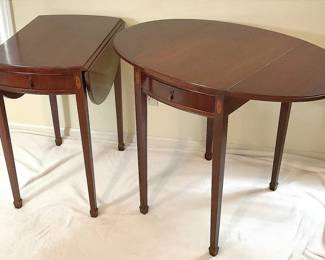 Two Mahogany Drop Leaf Tables