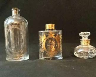 Glass Brass Containers 